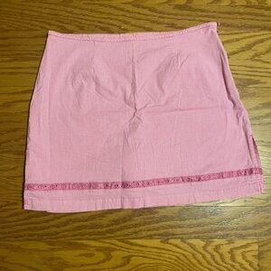 Kim Rogers Pink Gingham Mini Skirt